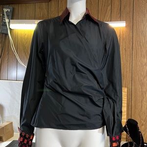 Vintage wrap blouse by Canvasbacks size 8
